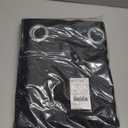 NICETOWN Pitch Black Solid Thermal Insulated Grommet Blackout Curtains/Drapes for Bedroom Window (2 Panels, 42 inches Wide by 63 inches Long, Black)