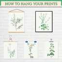 LANCHI95 botanical wall art - Minimalist Aesthetic Rose Collection, Bedroom Wall Art, Sage Green Eucalyptus Leaf Prints for Office (9pcs- 8x10in- UNFRAMED) (Botanical)