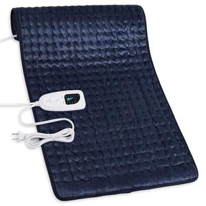 Electric Heating Pads,Heating Pad for Back,Shoulder,Hot Pad for Neck and Arms,Abdomen,Moist Heated Pad for Legs and Knee,Auto Shut Off(Navy Blue, 33''×17'')