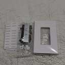 P3RW Wall Switch Three-Rocker Light Switch Combo with Screwless Wall Plate Cover for Bathroom Exhaust Fan, White Multi-Control