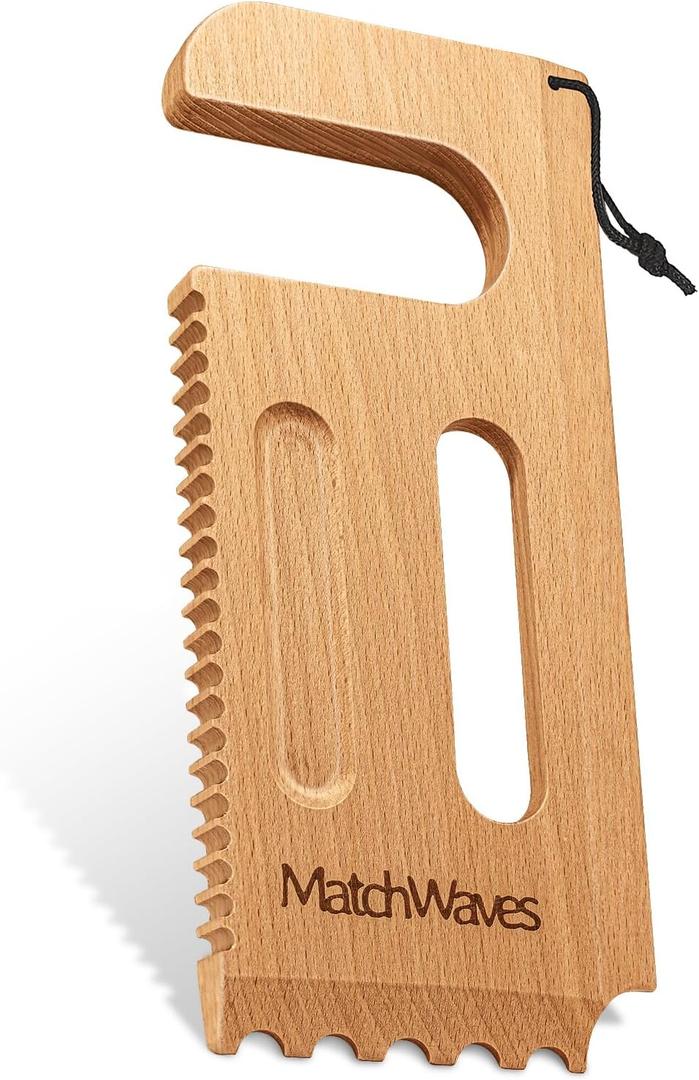 Matchwaves Wooden Grill Scraper, Grill Grate Cleaner for Traeger Grills - Safe Bristle-Free Grill Cleaning Tool