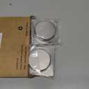 HOMOTEK Square Recessed Sliding Closet Door Finger Pulls, Inner Diameter 2-1/8 Inch(54mm), Flush Handles for Pocket, Barn Door Handles,Drawer pulls(Brushed Stainless Steel, 4 Pack)