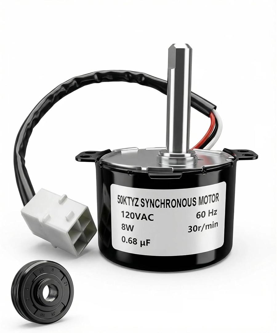 DD31-00013B SRM-36HR Geared Motor Exact Part and DD62-00053A Motor Shaft Seal Repair Kit fits for Samsung Dishwasher WaterWall Spray Arm Motor,Replacement for Numbers 4000924, AP5917177, PS9606349