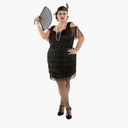 Morph Plus Size Flapper Dresses 1920s Great Gatsby Costumes For Women - Vintage Style Party Dresses, L