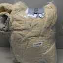 Luciphia Waterproof Pet Blankets, Liquid Pee Proof Dog Blanket for Sofa Bed Couch, Reversible Sherpa Fleece Furniture Protector Cover for Small Medium Large Dogs Cats, Dark Beige King Size100" x 85" (Grey Beige-thicken)