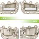 4pcs Interior Door Handle Front/Rear Left and Right Side Beige Chrome Compatible with 2005-2011 Jeep Grand Cherokee Replaces 1EH131D5AA 1EH121D1AA 5HR371D1AJ 5HR381D1AJ