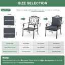 Summsun Outdoor Chair Cushion 19 x 19 Inch, Backrest and Seat Cushion Set for Patio Furniture with Water Resistant Removable Cover, Dark Grey, Set of 4