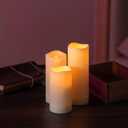 Pandaing 36 Pack Waterproof Outdoor Flameless Candles, Battery Operated Flickering LED Candles with Remote Control and Timer for Outdoor Larterns, Porch, Home, Parties, Special Occasions