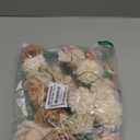 Ling's moment Artificial Flowers Fake Silk Roses Faux Foam Dahlia Combo for DIY Wedding Bouquets Centerpieces Arrangements Bridal Shower Party Home Decorations, Morandi Peach & Cream, 24pcs