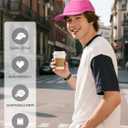 Performance Hat for Women Men, Lightweight Breathable Mesh Running Hat, Sport Cap for Golf, Cycling, Tennis (One Size, Rose)