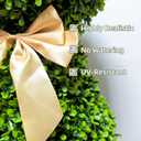 3FT Artificial Bunny Topiary Trees Set of 2, UV Resistant Faux Boxwood Rabbit Tree with Pot, Outdoor Indoor Easter Spring Porch Garden Decor