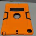 OKP Case for iPad 6th Generation/iPad 5th Generation/iPad 9.7 inch/iPad Air 2, Hybrid Shockproof Rugged Protective Cover for ipad 9.7 inch 2018/2017 with Built-in Kickstand (Orange+Black)