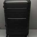 Samsonite Freeform 24-Inch Medium Luggage with Dual 360 Spinner Wheels - Checked Suitcase - TSA Lock, Airline-Approved - Durable Polypropylene Expandable Hardshell for Lightweight Travel - Black