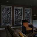 LEMON CLOUD Total Blackout Decorative Window Privacy Film, 23.6″ x 118.1″
