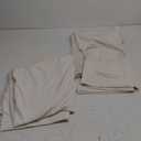 NICETOWN Ivory White Velvet Curtains 54" Length 42" Wide, Light Dimming Thermal Insulated Luxury and Thick Window Treatments for Bedroom Living Room, 2 PCs