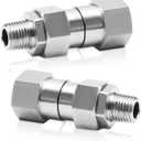 M MINGLE 1/4 NPT Pressure Washer Swivel Fitting, Anti-Twist 1/4 Male to Female Adapter, 360 Kink-Free Swivel Connector for Gun and Hose, 4000 PSI, 2 Pcs