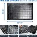 60"x35" Outdoor Rubber Floor Mats Non-Slip Restaurant Mat Commercial Kitchen Heavy Duty Mat Drainage Mats for Outside Industral Pool Entrance Bar Wet Area