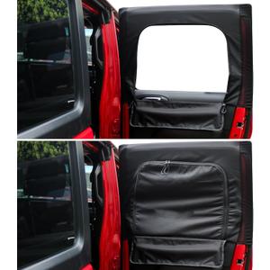 Rear Window Shades for Car Side Windows, Privacy Curtains, Car Window Sunshades, Custom Fit for Jeep 2007-2024 Wrangler JK JL & Gladiator JT (2 Pack), Black
