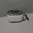 MELLERHOME Retro Toaster 2 Slice, 7 Browning Levels, 3 Functions (Reheat, Defrost, Cancel), Removable Crumb Tray, Under Base Cord Storage, White Toaster Kitchen Appliances