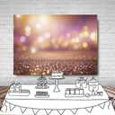 LYWYGG 7x5FT Rose Gold Backdrop Speckle Glitter Photoshoop Background (Will Not Glow) Bokeh Backdrops CP-623