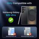 Caka for Samsung Galaxy S25 Ultra Case [Military Grade Protection] [Full Camera Lens Cover] [360Spin Stand] Heavy Duty Protective Hard Rugged Phone Cover with Kickstand Ring Holder - Green