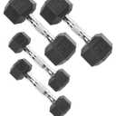 CAP Barbell Coated Dumbbell Weight 2 -5Lb and 2 -20 LB