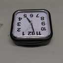 5.5" Large No Ticking Analog Alarm Clock,Silent Readable for Seniors,Easy to Set,Gradual Rise Alarm,Big Numbers,Gentle Wake,Snooze, Lighted on Demand,Battery Operated,Black