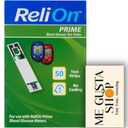 ReliOn Prime Blood Glucose Test Strips, 50 Count + me Gusta Sticker, Exp: 2027-05-26
