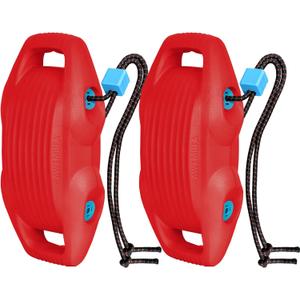 Boat Fenders Easy to Install Bumper for Docking Ideal Fender for Pontoon, Bass, Jet Ski and Fishing Boats (Red)