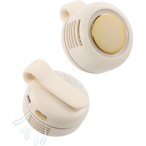 Small Clip Fan, Portable Silent Mini Bladeless Fan Clip On, 3 Speeds Clip-on Fans for Shirt, Mini Whirlwind Fans for Waist Clips (White)