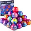 JOYIN Slime Party Favors, 36 Pack Galaxy Slime Ball- Stretchy, Non-Sticky, Mess-Free, Stress Relief, and Safe - Toys for Girls and Boys - Easter, Classroom Reward, Party Supplies, Valentines