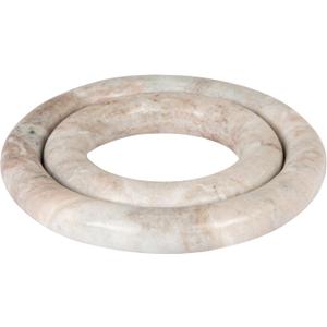 Creative Co-Op Brown Marble Trivets, Set of 2