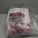 Electric Heated Blanket, Soft Flannel Fabric Heating Blanket Features 5-Level Temperature Adjustment Machine Washable ETL Certified Double-Sided Heating (Maroon & White)