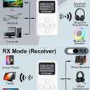Bluetooth Transmitter Receiver 2 in 1 with OLED Display, AptX Low Latency 5.3 Chip, Wireless Audio Airplane Bluetooth Adapter for Headphones TV Speakers, Long Battery Life 25H for Airplanes