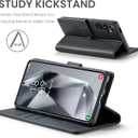 Wallet Case for Samsung Galaxy S24 Plus/S24+,RFID Blocking Credit Card Holder,PU Leather Folio Flip Kickstand Protective Shockproof Cover for Galaxy S24 Plus (Black, for S24 Plus/S24+ - 6.7")