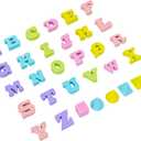 76 PCS Mini Letter Pencil Erasers Bulk Triangle Eraser Geometric Eraser Cute Classroom Pencil Erasers for Party Favor, Home, School, Work, Rewards, Prizes, Gifts