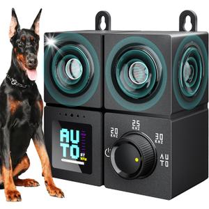 Anti Barking Device for Dogs, Ultrasonic Dog Bark Deterrent Devices with 4 Modes Up to 50ft (270), Dog Barking Deterrent Devices, Bark Box, Barking Control Devices for Dog Training in Outdoor/Indoor