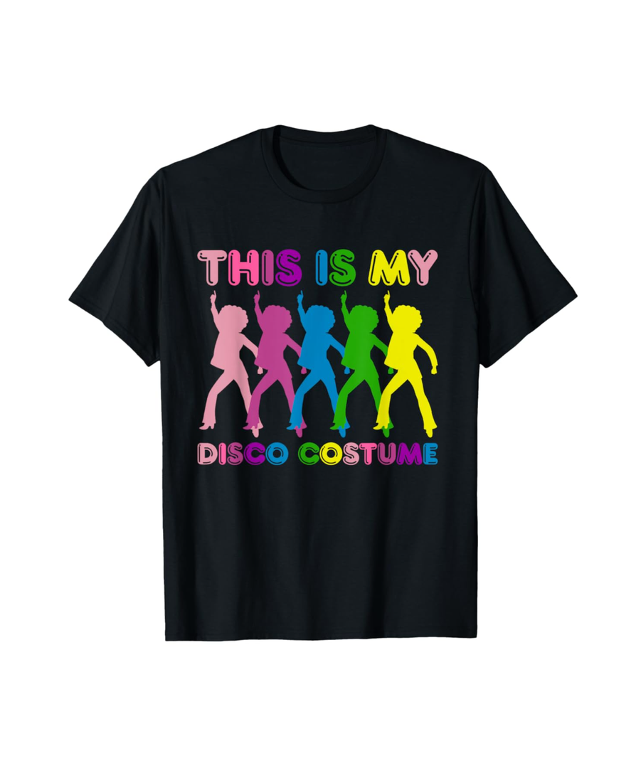 This Is My Disco Costume Family Party 1970s T-Shirt, Size S
