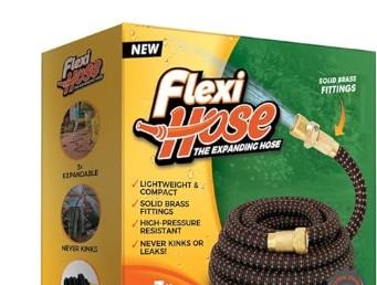 Garden Hose 100FT, Stainless Steel Water Hose with Nozzle, Flexible, Lightweight, Puncture Proof, Never Kink & Tangle, Heavy Duty Garden Hose for Yard and Outdoor