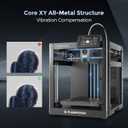 FLASHFORGE Adventurer 5M 3D Printer with Fully Auto Leveling, Max 600mm/s High Speed Printing, 280C Direct Extruder with 3S Detachable Nozzle, CoreXY All Metal Structure, Print Size 220x220x220mm