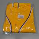 Baseball Jersey for Men,Blank Baseball Jerseys Shirts Short Sleeve Hip Hop Sports Casual Button-Down Uniforms (Orange, XL)