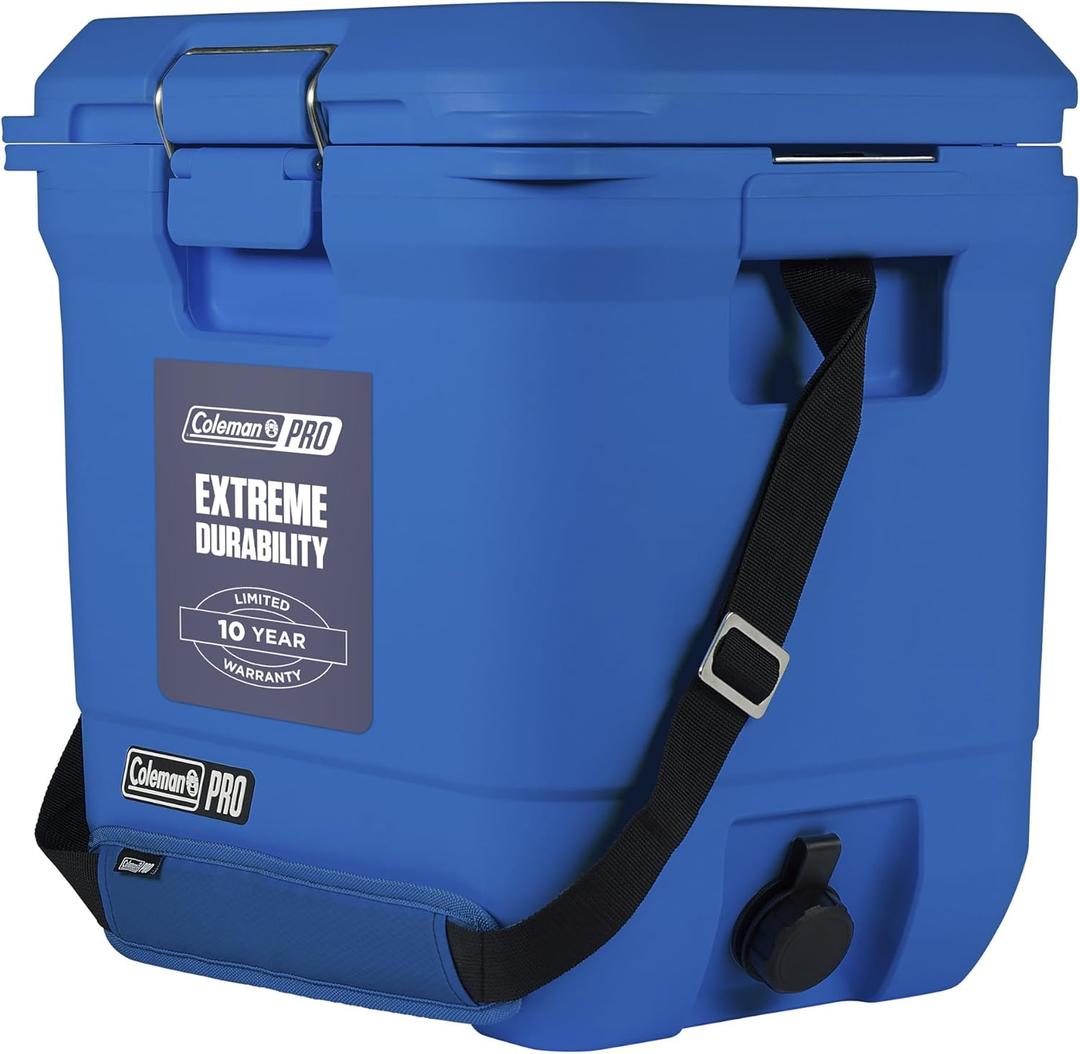 Coleman Pro Heavy-Duty 25qt Ultra-Light Premium Hard Cooler, Extra-Thick Insulation Keeps Ice up to 3 Days, 36-Can Capacity