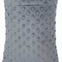 BNRendles Small Neck Pillow for Recliner Chair Neck Support Pillows Pain Relief Plump Adjustable Filling Nap Airplane Sleeping Little Cushion Minky Dot Dark Gray (Velvet)