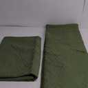 Home Quilt Set King Size Olive Green 3 Piece,Lightweight Soft Coverlet Modern Style Squares Pattern Bedspread Set(1 Quilt,2 Pillow Shams) Olive Green 94"x210"