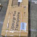 JoyBerri Upsurge Trampoline Outdoor - ASTM Certified Safe 10Ft Recreational Trampoline for Kids and Adults, Anti-Rust Coating with Enclosure Net, Ladder, Sprinkler & LED Lights (Black)