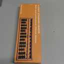 Wooden Abacus - Professional 13 Column Soroban - 10.83 Inches (27.5 Centimeters) - Calculator with Reset Button - Made