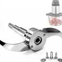 Full Stainless Steel Chopping Blade, Plastic-Free & Self-Adjustable Height Food Processor Blade Compatible with Ganiza, BUMET, SPZTJK, Homeasy & More 8 Cup/2L Bowls, Safer Baby Food Making