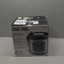 Aroma Housewares 20 Cup Cooked (10 cup uncooked) Digital Rice Cooker, Slow Cooker, Food Steamer, SS Exterior (ARC-150SB),Black