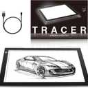 ME456 A4 LED Light Box 9x12 Inch Light Pad Only 5mm Ultra-Thin USB Power Light Table for Tracing, Tattoo Transferring, Drawing, Streaming, Sketching, Animation, Stenciling, Diamond Art Painting