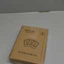 upsimples 5x7 Picture Frame Set of 3, Made of High Definition Glass for 5 x 7 Gold Frames, Wall and Tabletop Display Thin Border Photo Frame for Home Décor